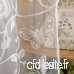 Panneaux de rideau purs de rideau en fenêtre de voile de papillon brodé pour le salon - B07P41DPW2